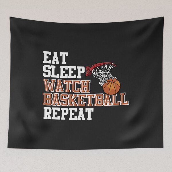 Item preview, Eat Sleep Watch Basketball Repeat College March Tournament designed and sold by hadleydesigns.
