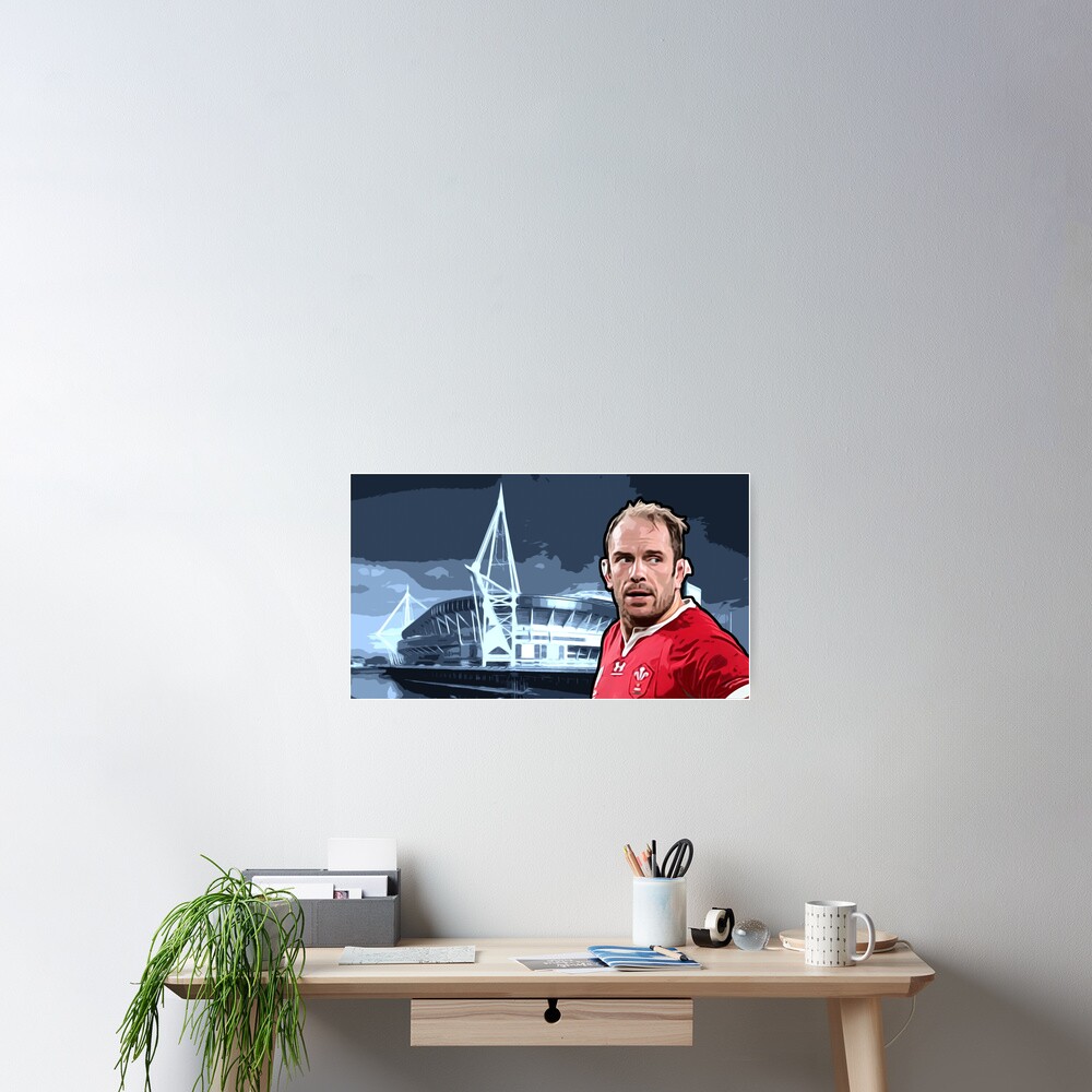 Gta Style Alun Wyn Jones Wru Rugby Poster By Movi Art Redbubble