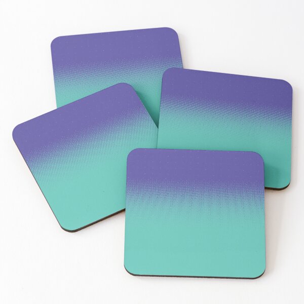 Item preview, Purple halftone pattern over aqua-blue teal background designed and sold by Girty.