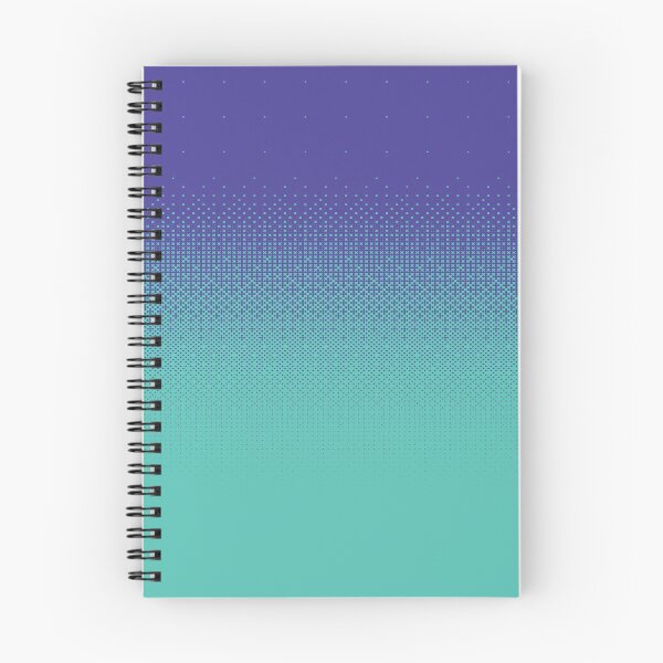 Item preview, Purple halftone pattern over aqua-blue teal background designed and sold by Girty.