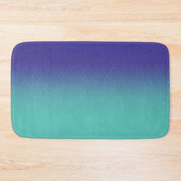 Item preview, Purple halftone pattern over aqua-blue teal background designed and sold by Girty.