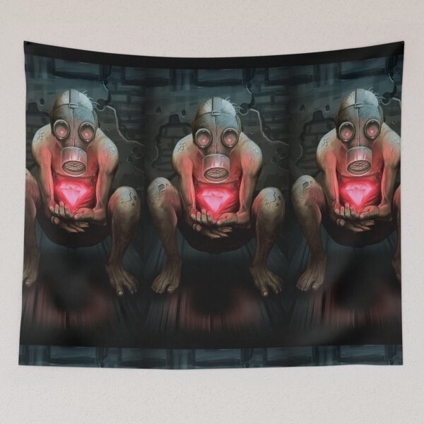 Item preview, blood diamond ink gasmask man designed and sold by BloodDiamondInc.
