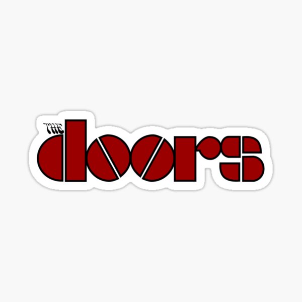 The Doors Red Logo Sticker