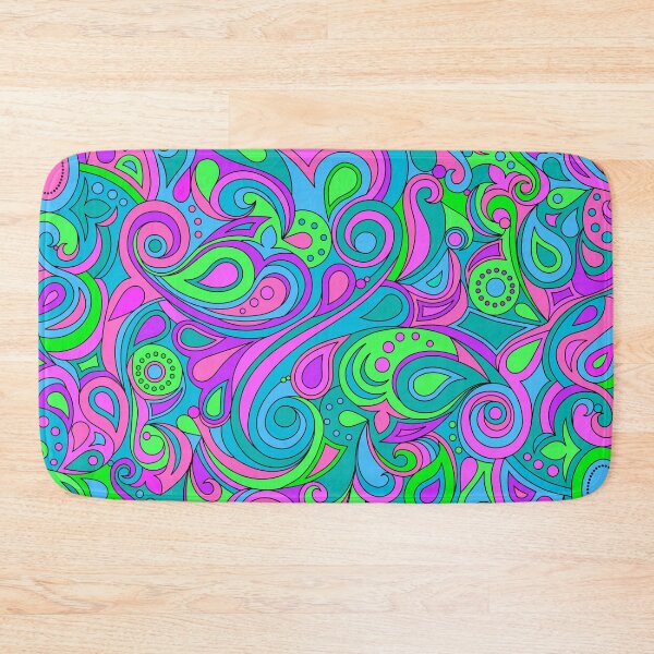 Item preview, Happy Hippie Purple Paisley Pattern designed and sold by ArtformDesigns.