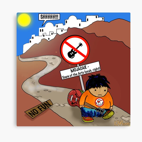 No More Music Canvas Print