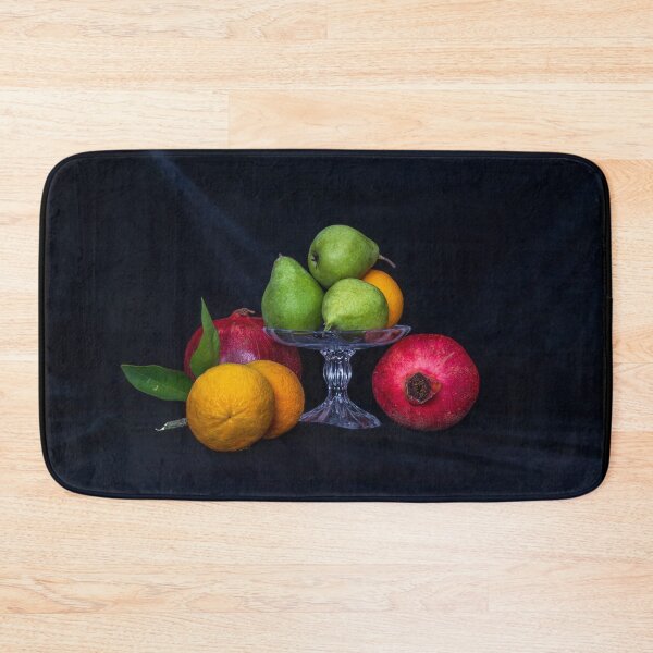 Item preview, Still life. Pears in a glass vase, oranges and pomegranates on a black background close up designed and sold by EG Creativity Art.