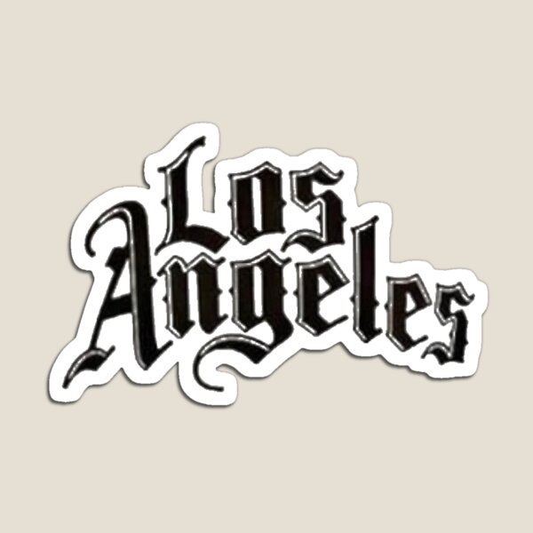 Los Angeles Dodgers - LA Dodgers logo in Black & Blue Die-cut MAGNET