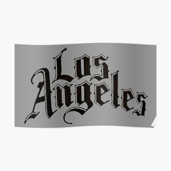 Los Angeles Dodgers Los Doyers in Beautiful Old English Font 