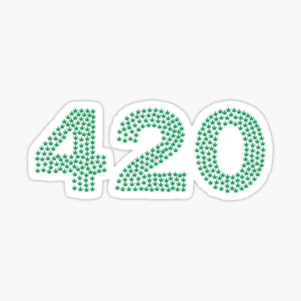 Weed 420 Sticker