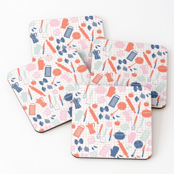 Item preview, Cute Kitchen Tools in pink red and blue designed and sold by kapotka.