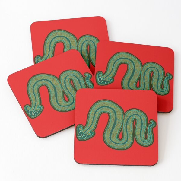 Item preview, Aboriginal Green Snake designed and sold by Black-Arts.