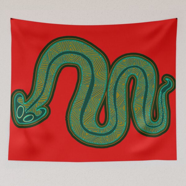 Item preview, Aboriginal Green Snake designed and sold by Black-Arts.