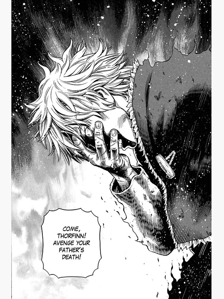 Vinland Saga Thorfinn S Hatred Art Board Print By Rhaast Redbubble