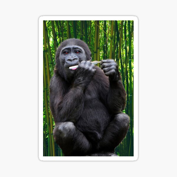 Gorilla weed Sticker