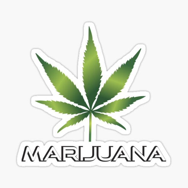 Marijuana design Sticker