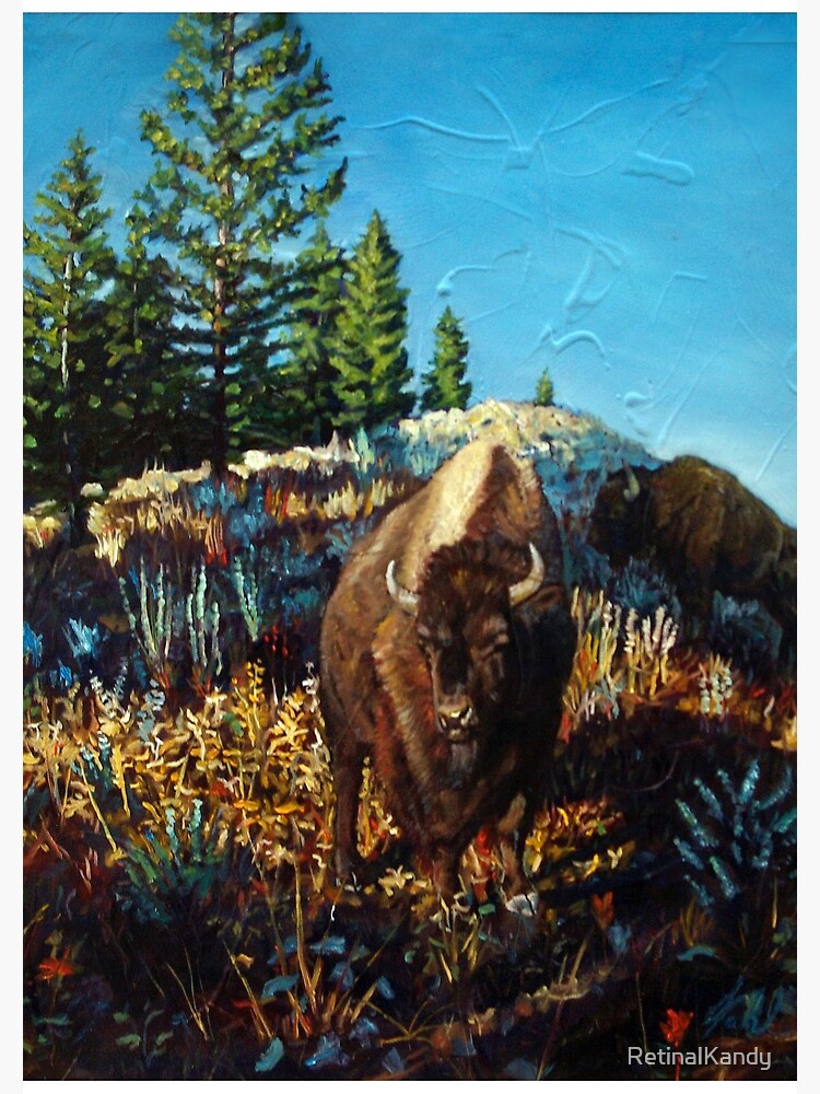 Thumbnail 3 of 3, Spiral Notebook, Bison on hill designed and sold by RetinalKandy.