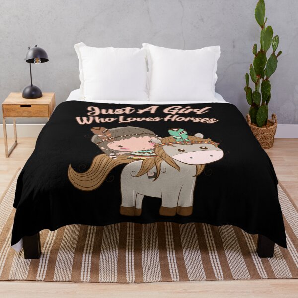 Item preview, Horse Lover Gift - Equestrian Gifts - Just A Girl Who Loves Horses - Boho designed and sold by kntranhoang.