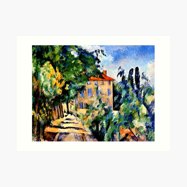 Cezanne - House with Red Roof Art Print