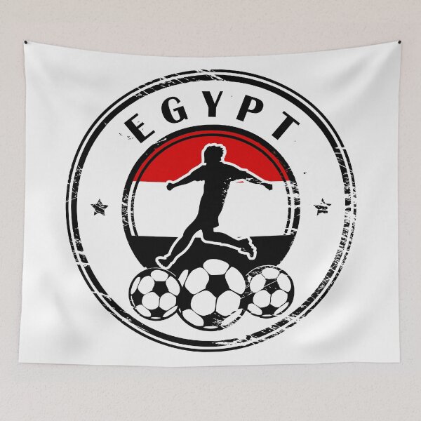 Item preview, Design with football, name and flag of Egypt designed and sold by studio838.