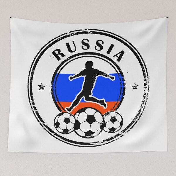Item preview, Design with football, name and flag of Russia designed and sold by studio838.