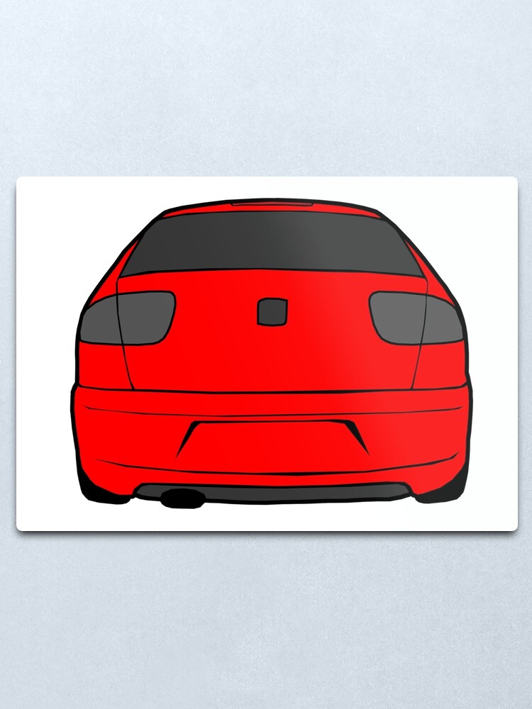 1M for  Seat Leon Cupra mk1 2X Lowered car outline stickers