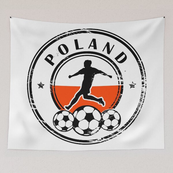 Item preview, Design with football, name and flag of Poland designed and sold by studio838.