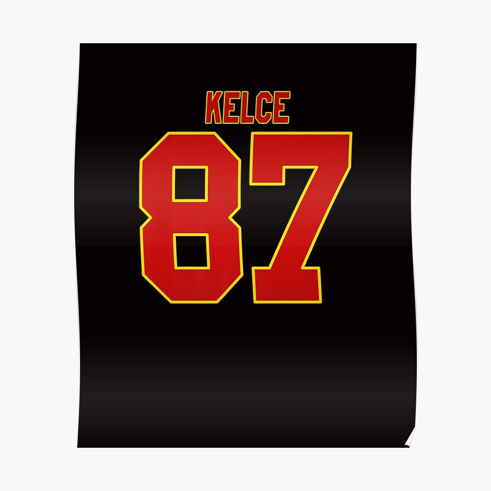 kelce chiefs jersey stars Sticker for Sale by jessicanoble