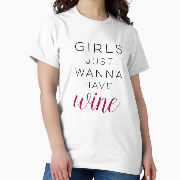 Aperçu de l'œuvre Les filles veulent juste avoir du vin créée et vendue par wisemagpie.