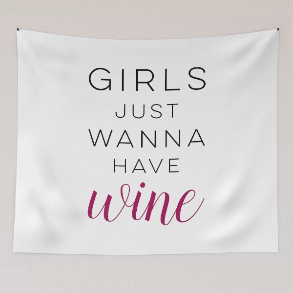 Item preview, Girls just wanna have wine designed and sold by wisemagpie.