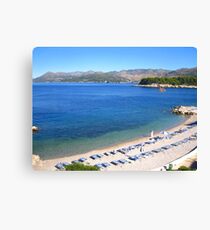 Dubrovnik Beach Canvas Print