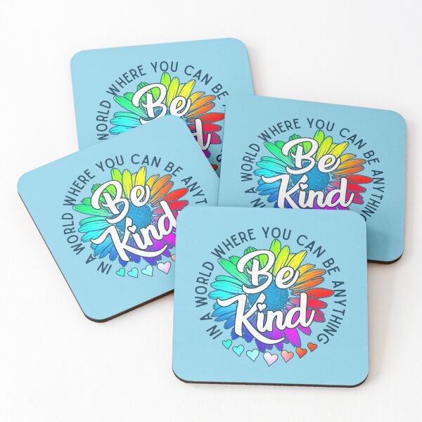 Item preview, In a world where you can be anything be kind rainbow daisy flower designed and sold by alenaz.