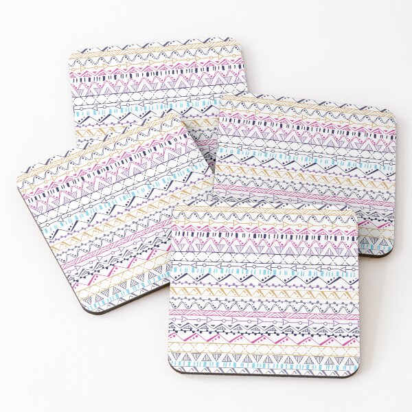 Item preview, Colourfulhand drawn geometric tribal pattern designed and sold by CheckDesignz.