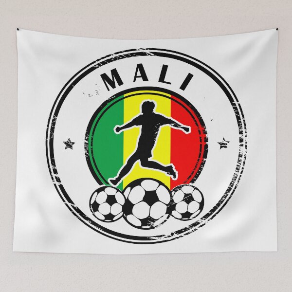 Item preview, Design with football, name and flag of Mali designed and sold by studio838.