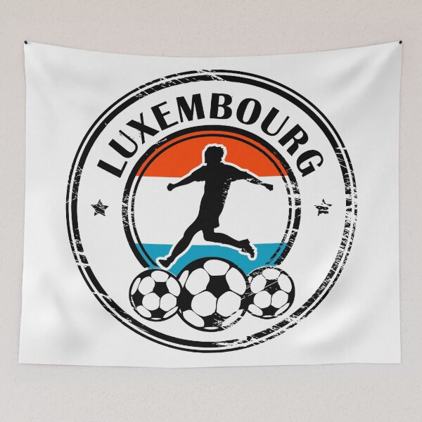 Item preview, Design with football, name and flag of Luxembourg designed and sold by studio838.