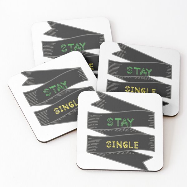 Item preview, Stay single with black ribbon design designed and sold by Purti123.