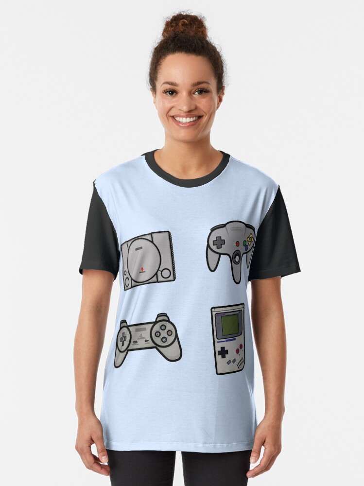 Thumbnail 2 von 5, Grafik T-Shirt, Spiele der alten Schule designt und verkauft von FanStickers-.