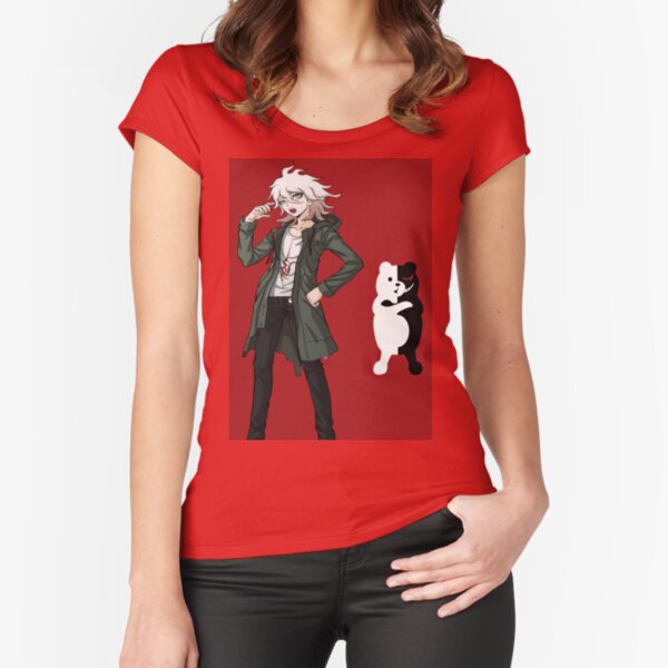 Nagito Komaeda Fitted Scoop T-Shirt