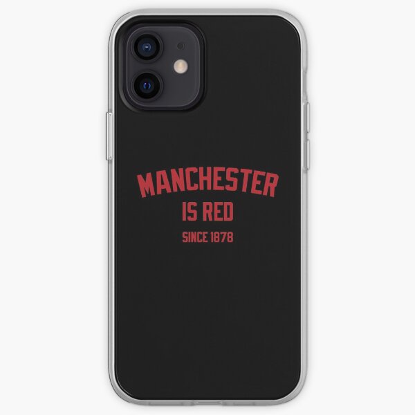 Manchester is Red English Soccer British Football Jersey iPhone Soft Case