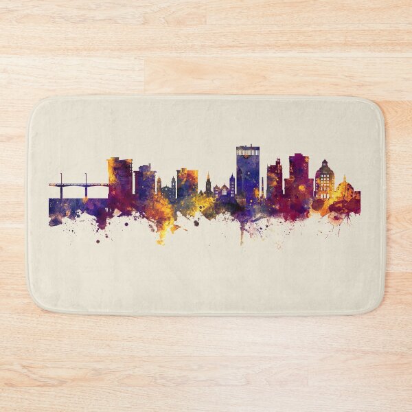 Item preview, Asheville North Carolina Skyline designed and sold by ArtPrints.