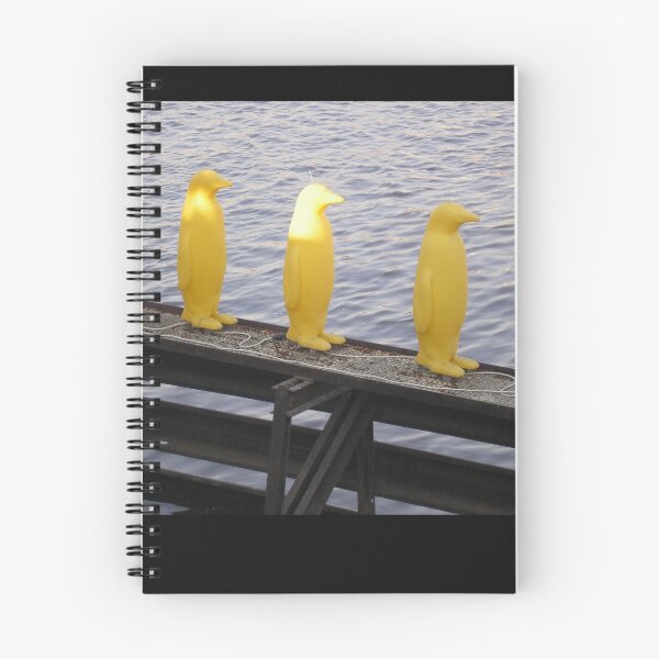 Item preview, Saludos desde Praha * Praga * Praga - Pingüinos en el río Vltava designed and sold by CulturalCompass.