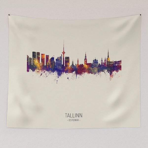 Item preview, Tallinn Estonia Skyline designed and sold by ArtPrints.