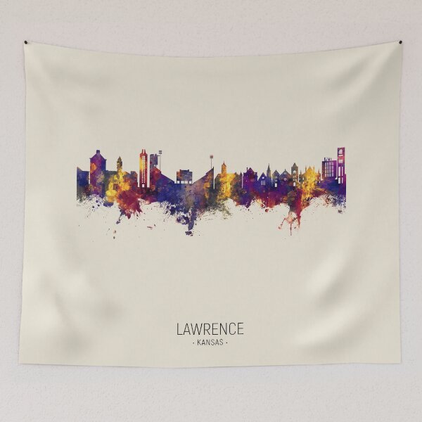Item preview, Lawrence Kansas Skyline designed and sold by ArtPrints.