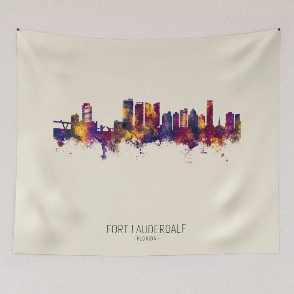 Item preview, Fort Lauderdale Florida Skyline designed and sold by ArtPrints.