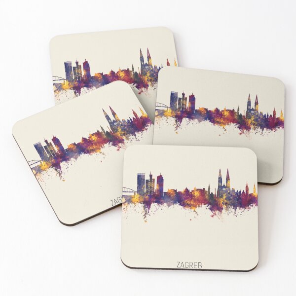 Item preview, Zagreb Croatia Skyline designed and sold by ArtPrints.