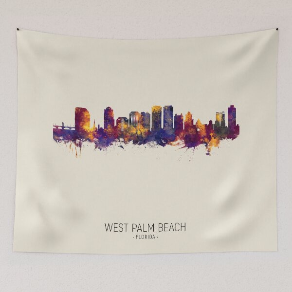 Item preview, West Palm Beach Florida Skyline designed and sold by ArtPrints.