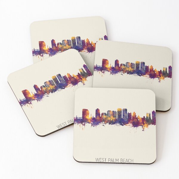Item preview, West Palm Beach Florida Skyline designed and sold by ArtPrints.