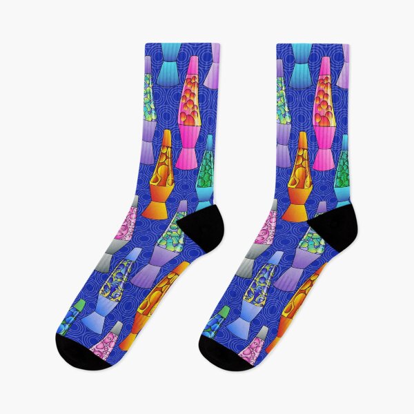 Item preview, Colorful Sketched Lava Lamps // Version 1 // Cobalt Blue designed and sold by Elsy's Art.