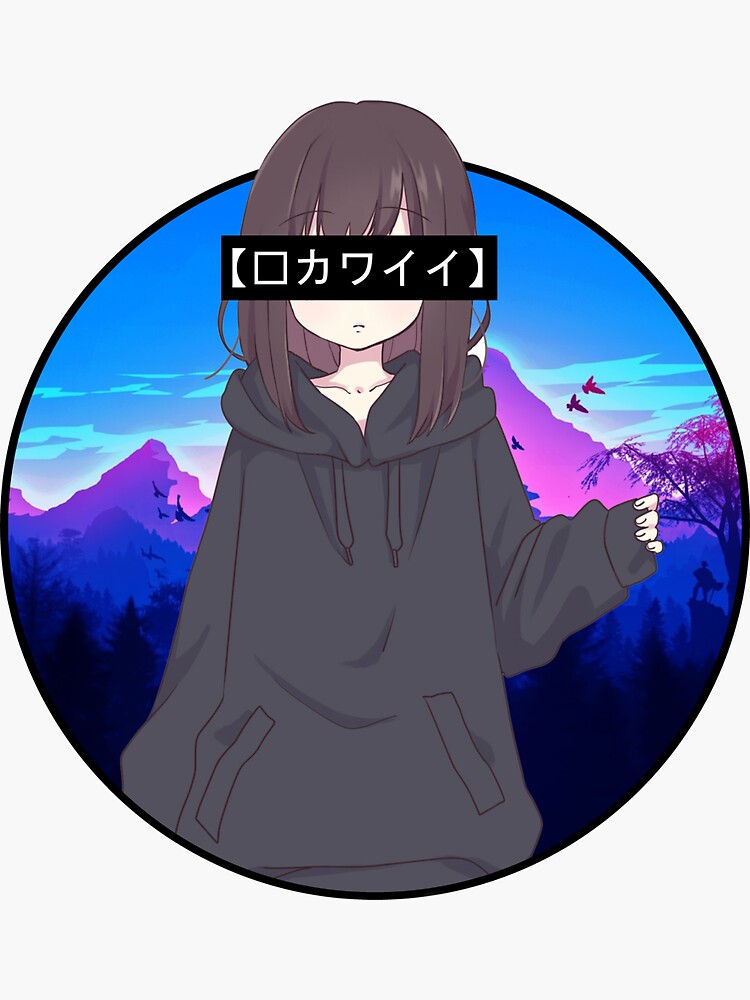 Anime Menhera chan sad why | Sticker