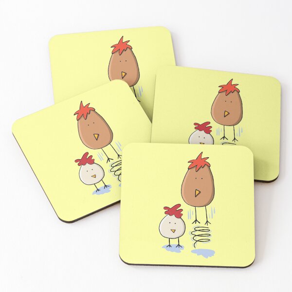 Item preview, Spring Chicken Eggs Illustration On Pale Yellow designed and sold by Camille Woodward.