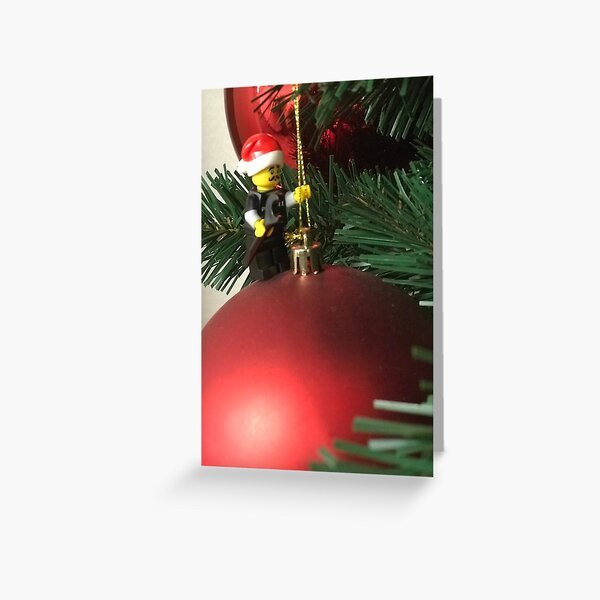 Christmas Lego Man Greeting Card